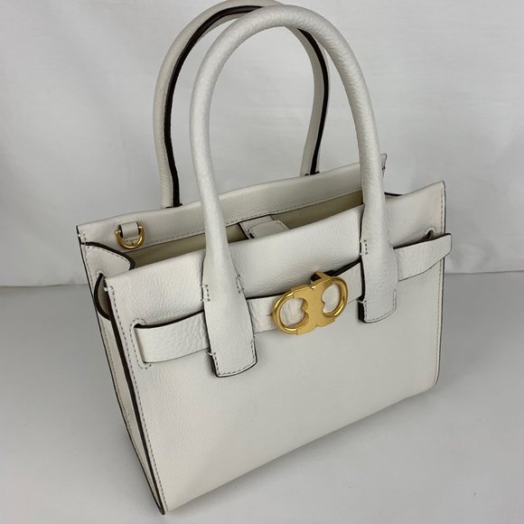 gemini link leather tote
